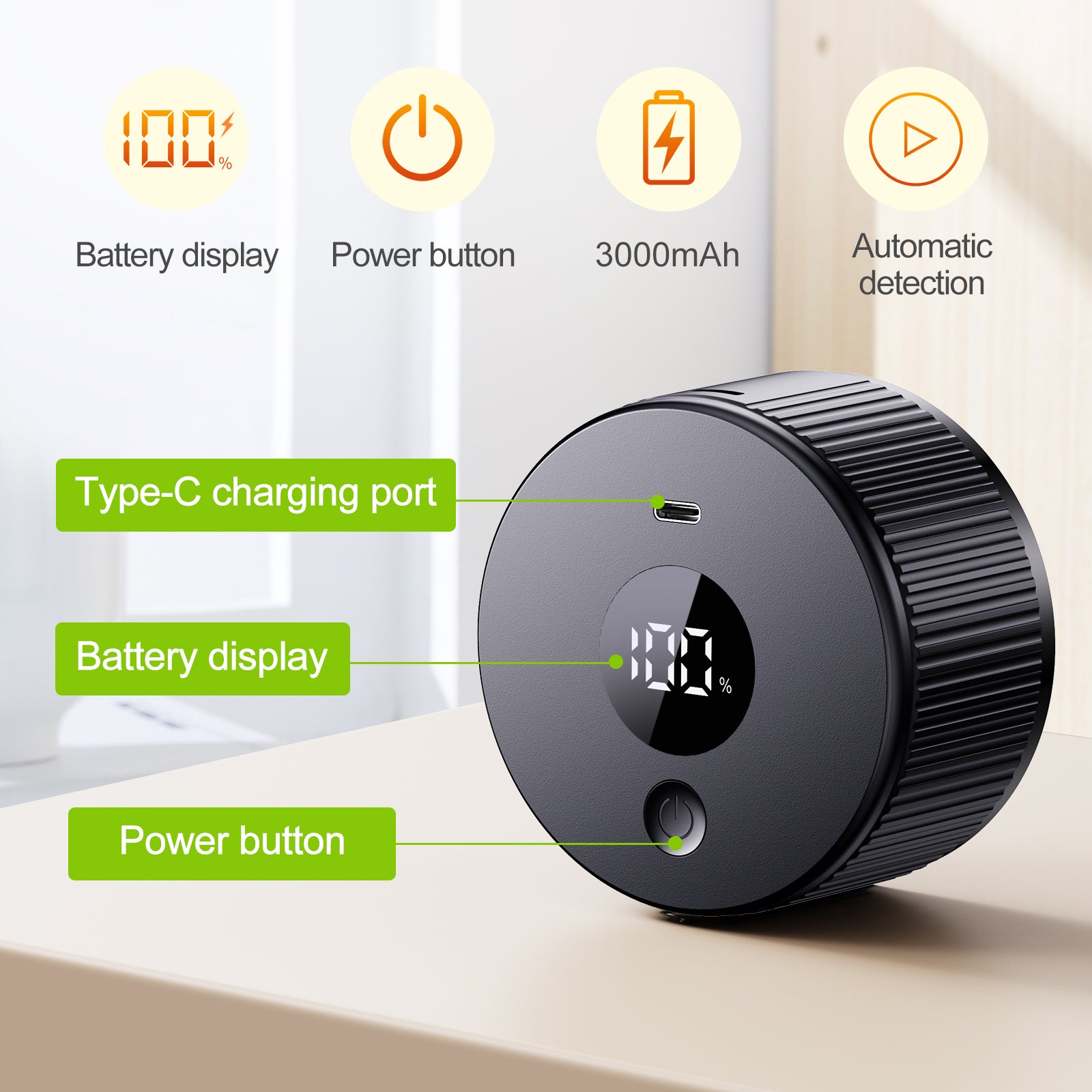 Automatic Electric Mason Jar Vacuum Sealer Black