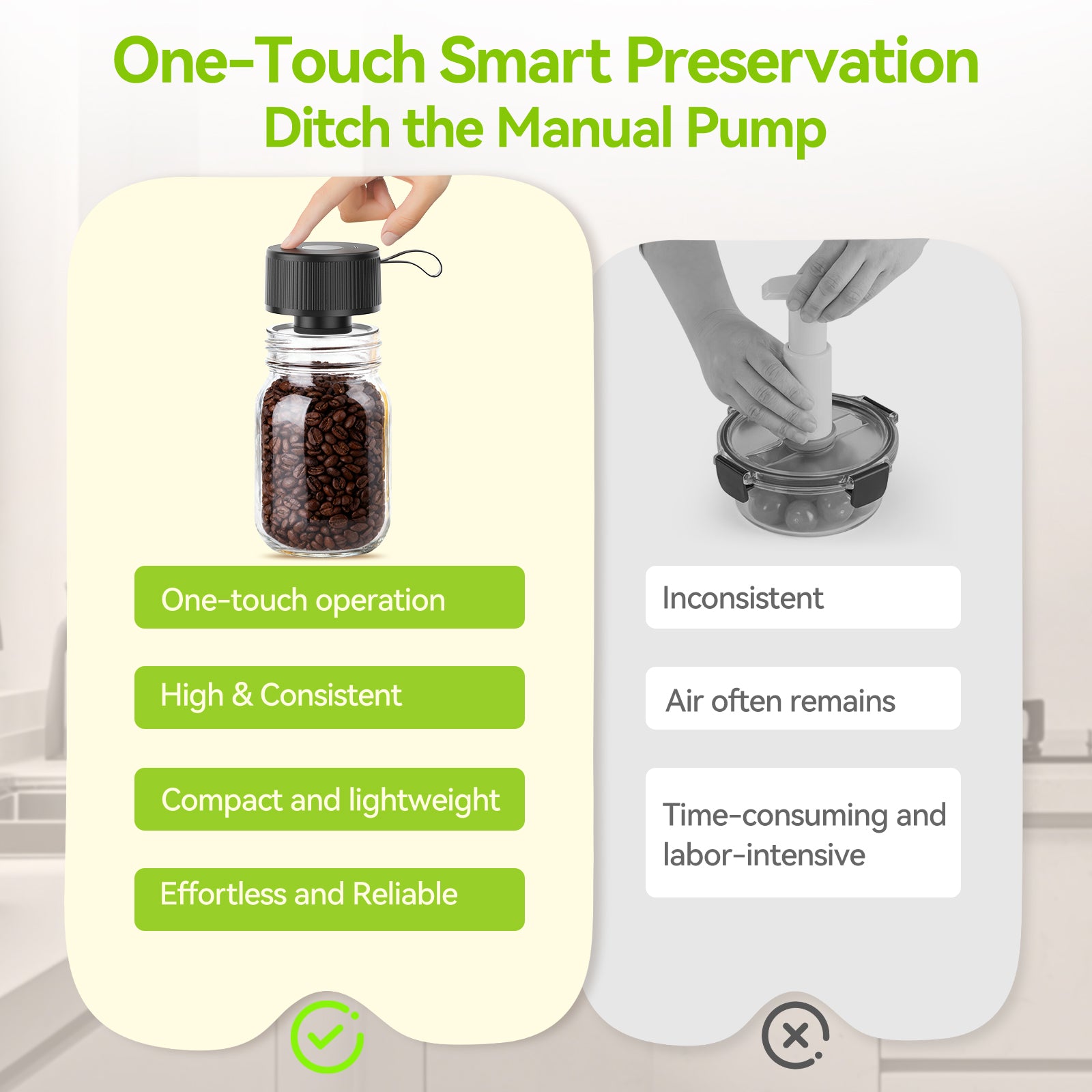 Automatic Electric Mason Jar Vacuum Sealer Black