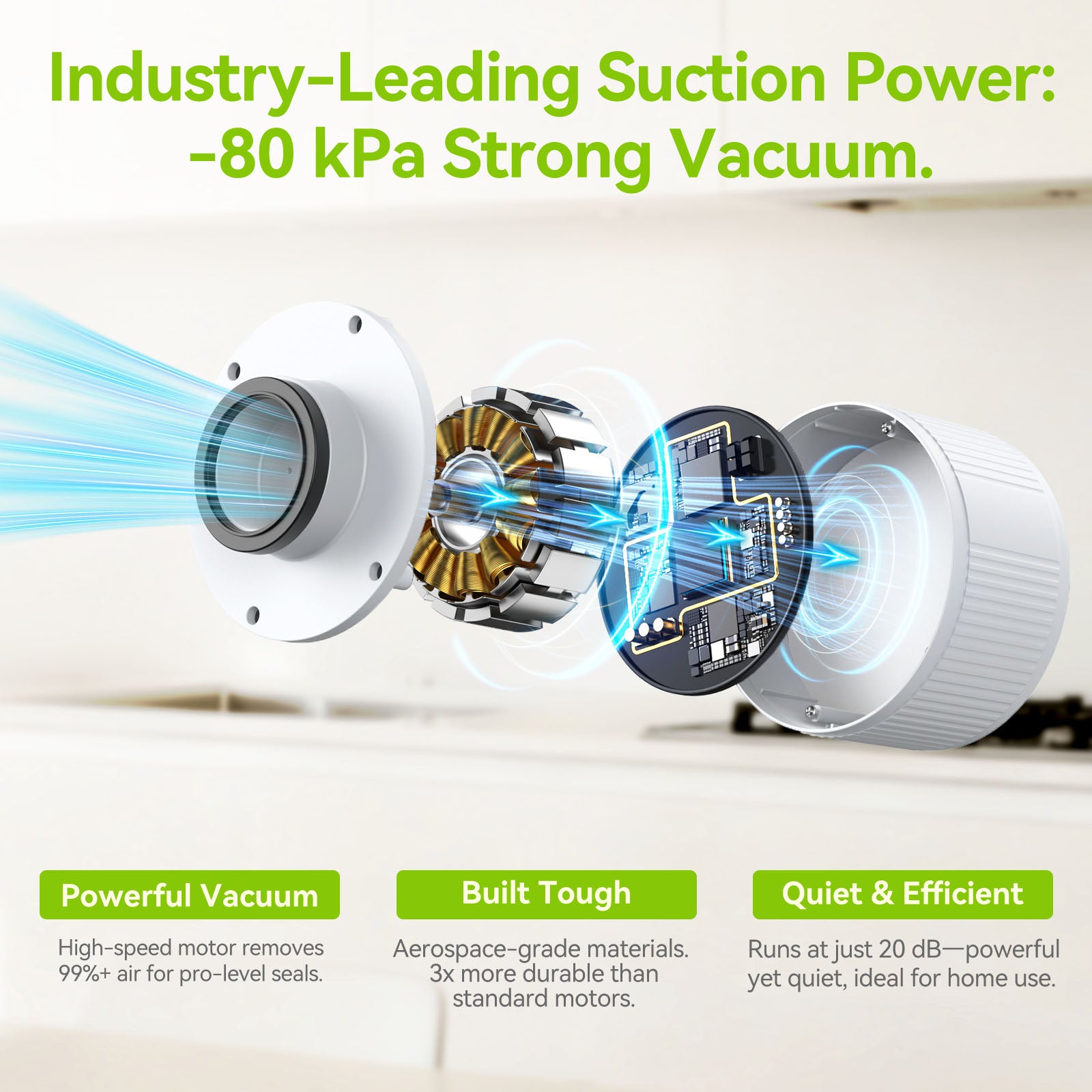 Automatic Electric Mason Jar Vacuum Sealer White